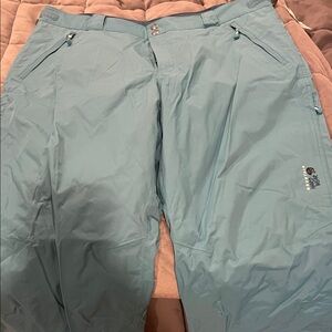 Mountain Hardwear Teal Shell Outdoor Pants women’s XL